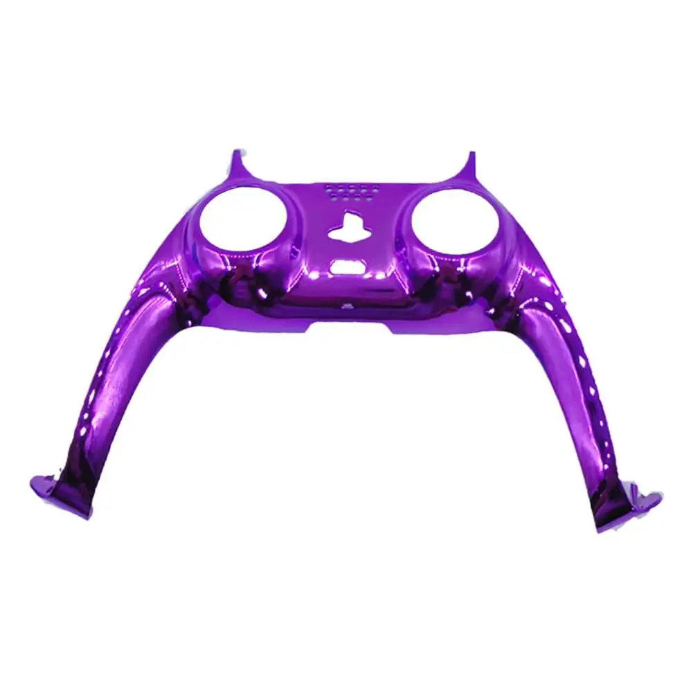 Chrom-DIY-Ersatz-Controller-Gehäuse, glänzende dekorative Verkleidung, individuelle Abdeckplatten, kompatibel mit PS5-Controller.