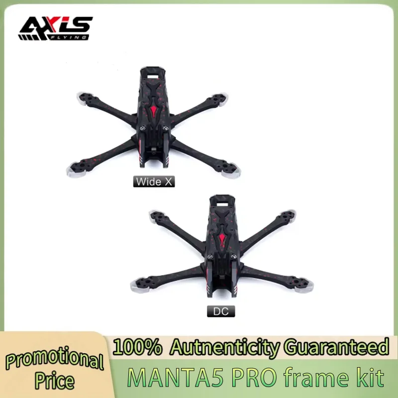 Axisflying Manta 5 Pro DC/Squashed X 5inch 6S FPV Frame Kit Wheelbase 226.5mm for RC FPV Freestyle Drone