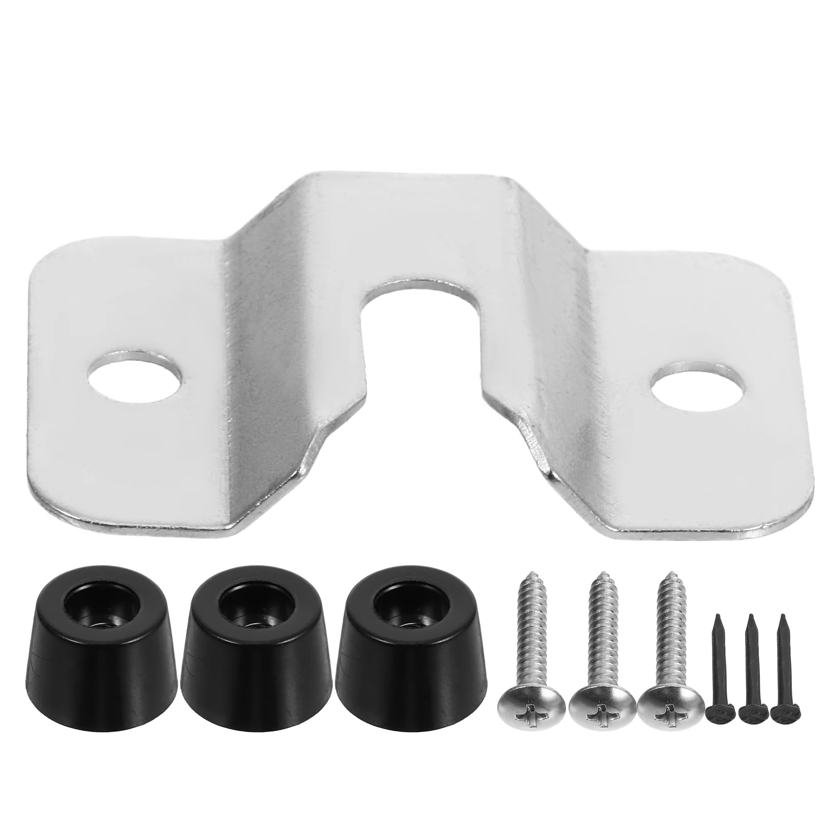 Dart Plate Bracket Set Stainless Steel Holder Wall Mounted Compatible Multifunctional Design Space Saving Home Office