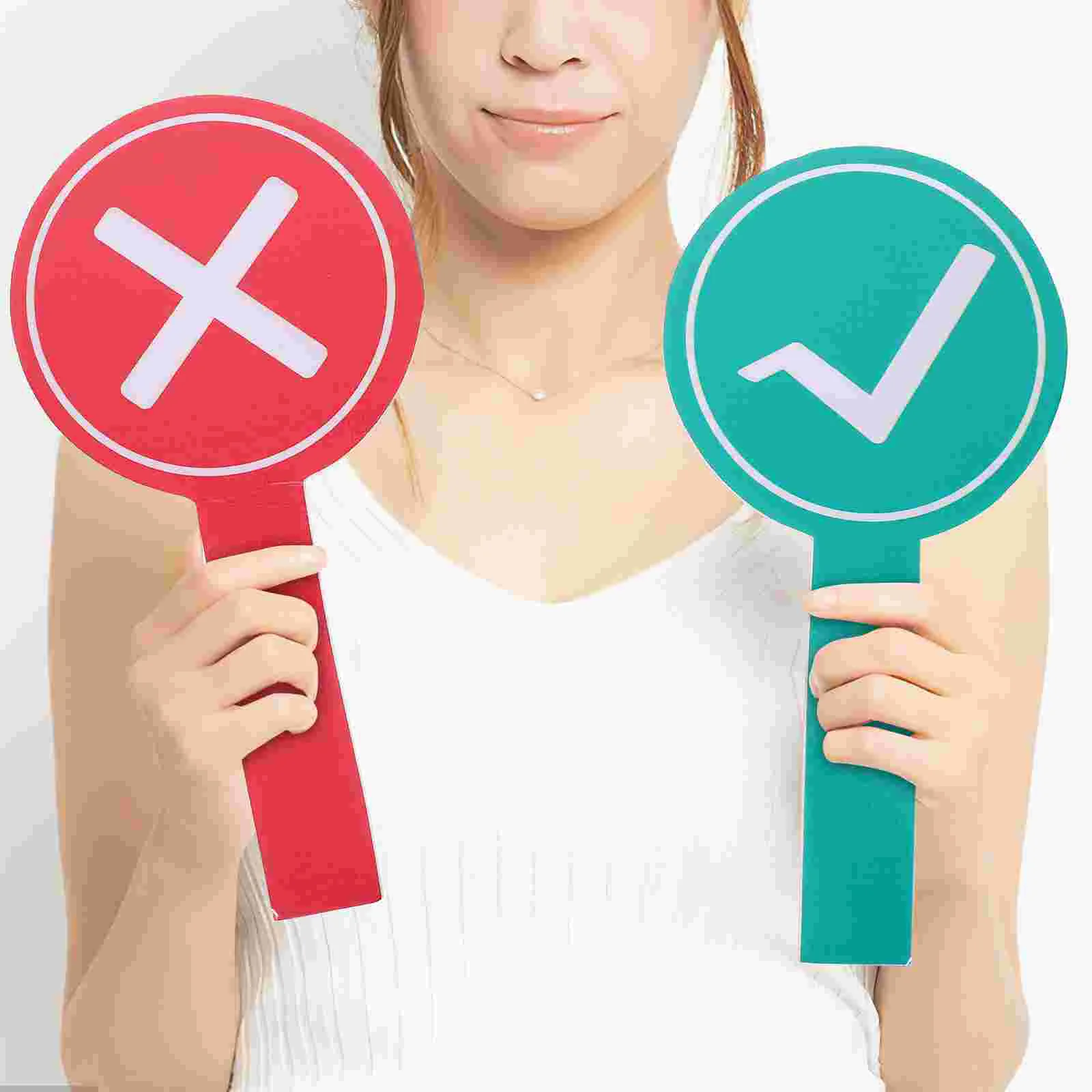 

2 Pcs Number Hand Holding Score Board KT Version Classroom Signals for Students