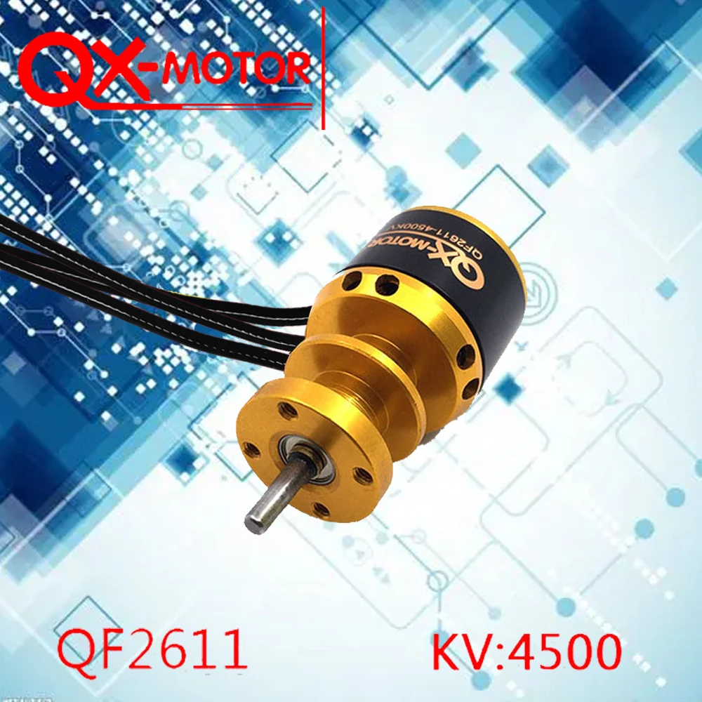 

QX-MOTOR QF2611 4500kv 3S бесщеточный двигатель для 64mm Ducted Fan Jet EDF радиоуправляемый самолет DIY Drone Parts