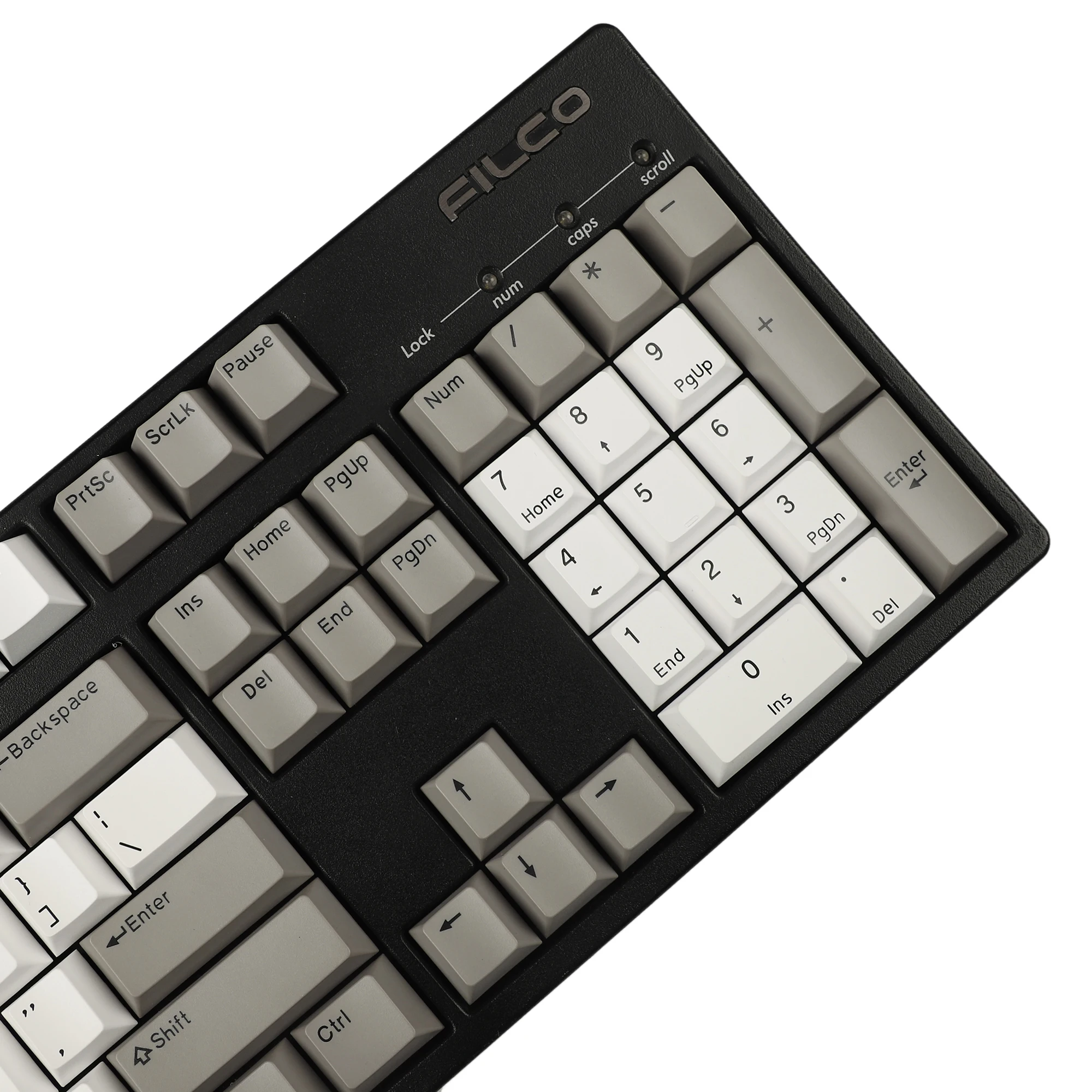 YMDK 108 PBT Cherry Profile Double Shot Gray White Non Shine Through For Standard ANSI 104 87 61 MX Mechanical Keyboard