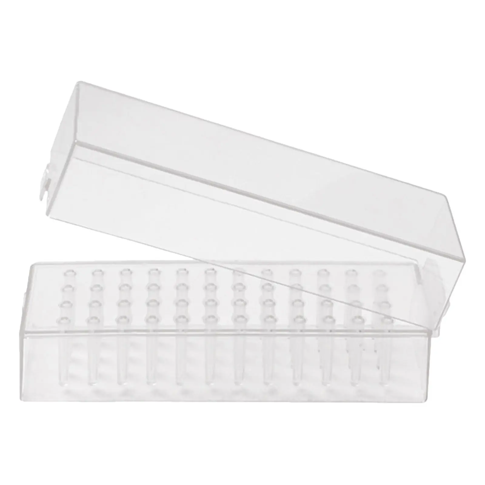 Nail Grinding Head Box Modern Nail Drill Bits Holder for Salon Home Use Premium ABS Material Tidy Desktop Organizer Prevents