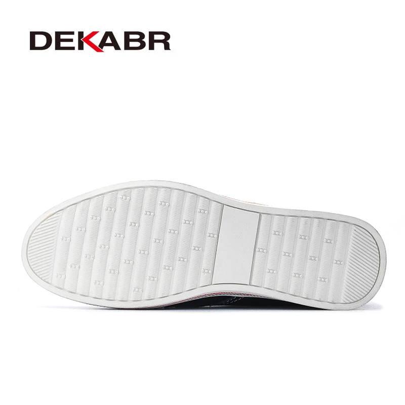 DEKABR Size 38~47 Men Casual Shoes Breathable Sneakers Fashion Masculino Genuine Leather Shoes Zapatos Hombre Sapatos Men Shoes