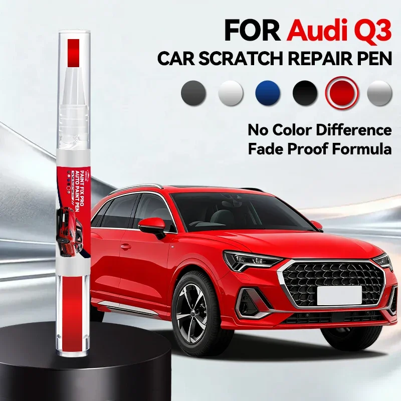 

Ремонтный карандаш для автоэмали Audi Q3 2011-2025 8U F3, средство для удаления царапин, аксессуары для самостоятельного ремонта, черный, белый, оранжевый, серый