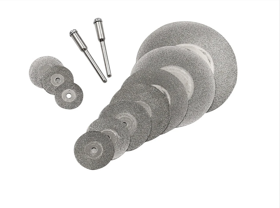 40/50/60mm Dremel Rotary Tool Disc Slice Dremel Accessories With 1 Arbor Shaft Diamond Grinding Wheel Metal Cutting