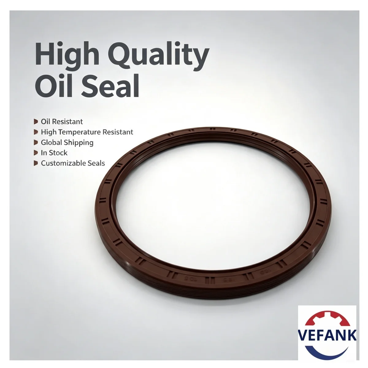 160*185*10.5 mm Balance Shaft Oil Seal (NBR, Brown), OEM: AZ9114520223, High-Quality Truck Parts