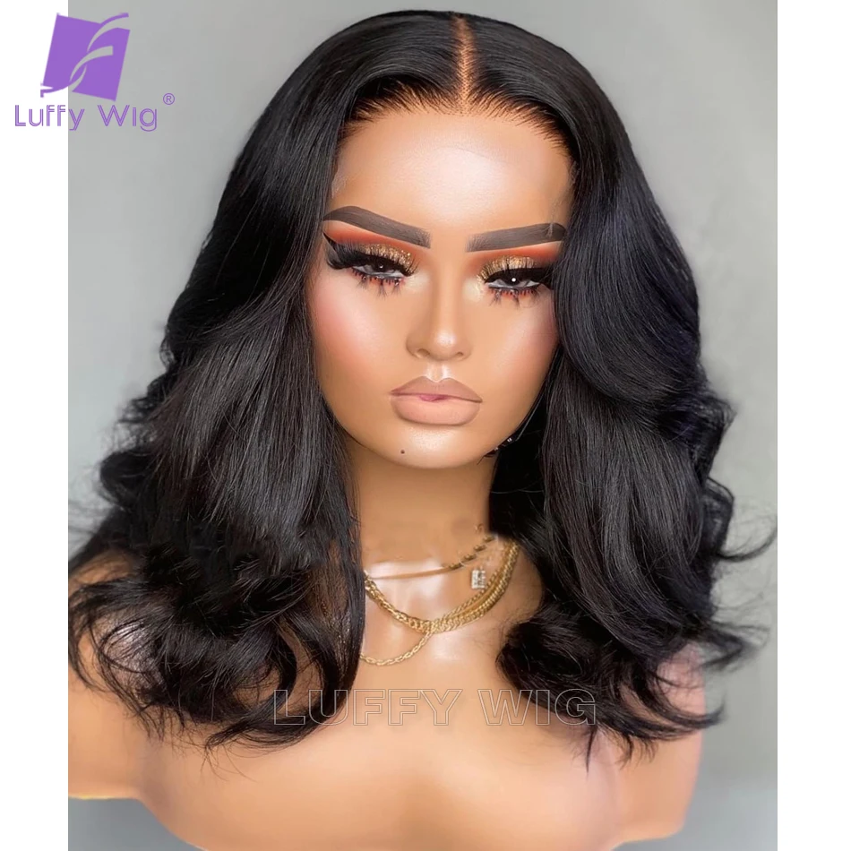 

Natural Wave 360 Lace Front Human Hair Wigs PrePlucked Hairline Hd Transparent Brazilian Wavy 360 Lace Frontal Wig Remy Luffywig