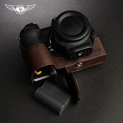 handwork Photo Camera Genuine leather cowhide Bag Body BOX Case For nikon Z5 Z6II Z7II Z6 Z7 Protective sleeve box base