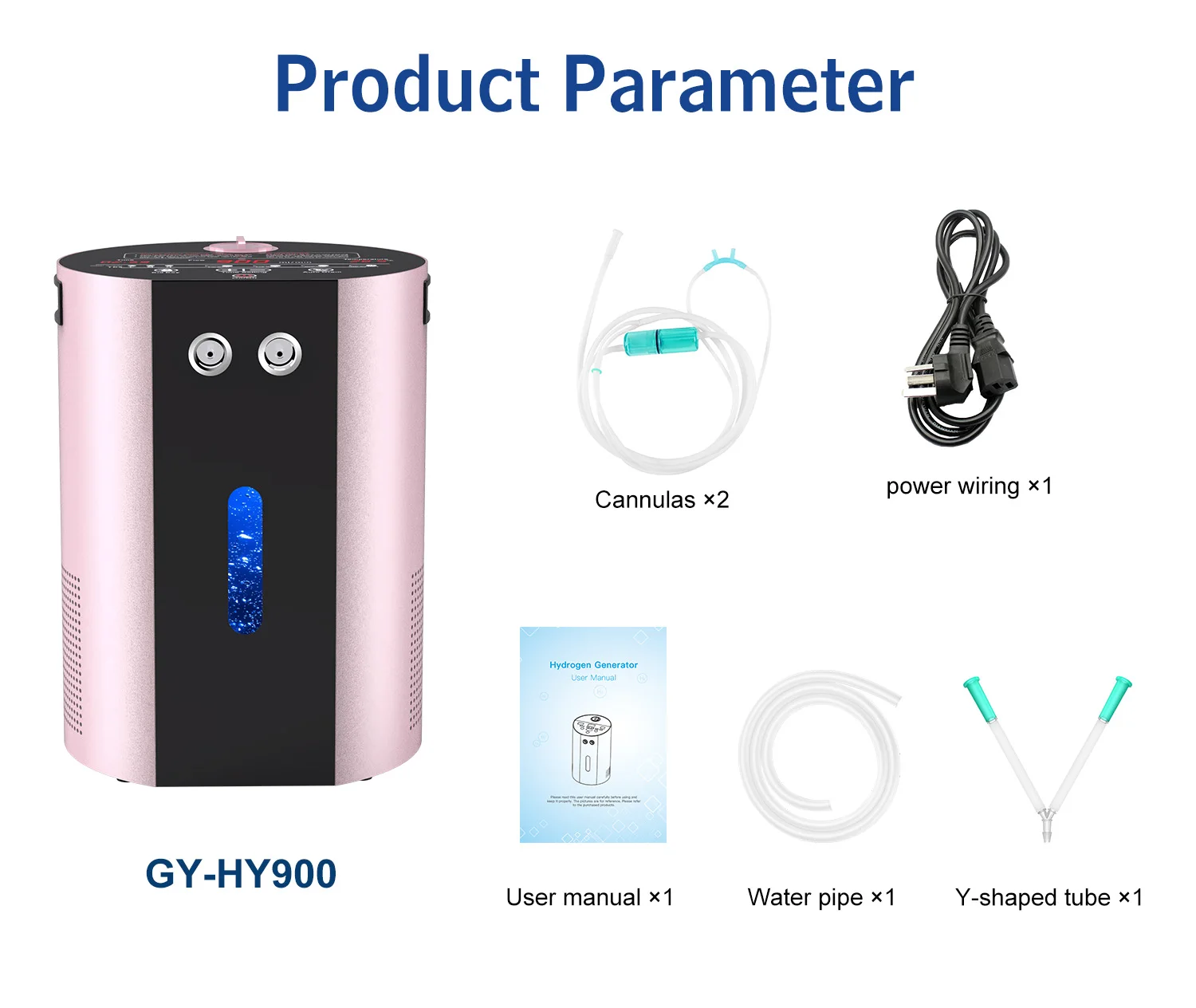Suyzeko Hydrogen&Oxygen Inhalation Machine 900ML Molecular Hydrogen Inhaler&Hydrogen Water Generator Relaxation Therapy Home Car