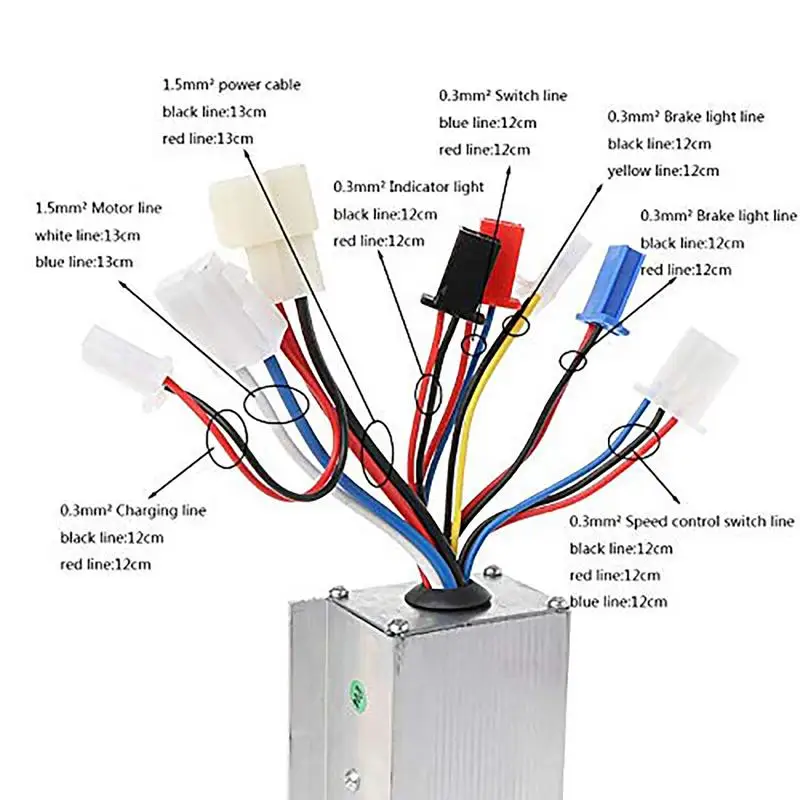 Speed Controller For Electric Motor Motor Control Direct-Current Brush Aluminum Alloy 250W Speed Control 24V Motor Controller
