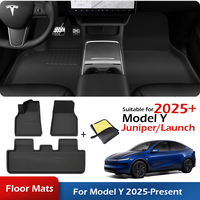 XPE Floor Mats Cargo Liner for Tesla Model Y Juniper / Launch 2025 All Weather Anti Slip Waterproof Floor Liner Boot Mats