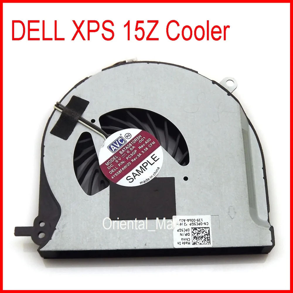 Free Shipping New DFS531105MC0T BATA0810R5H-001 DC5V 0.5A For DELL XPS 15Z L511Z Laptop CPU Cooler Cooling Fan