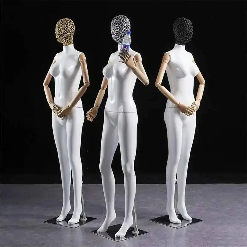 

Магазин женской одежды, свадебный реквизит, манекен для платья всего тела с подвижными руками, модель, манекен для витрины