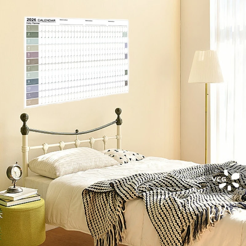 

2026 Wall Calendar Planner 2026 Full Year to View Calendar Wall Yearly Planner Family Home Organiser for Daily Planning