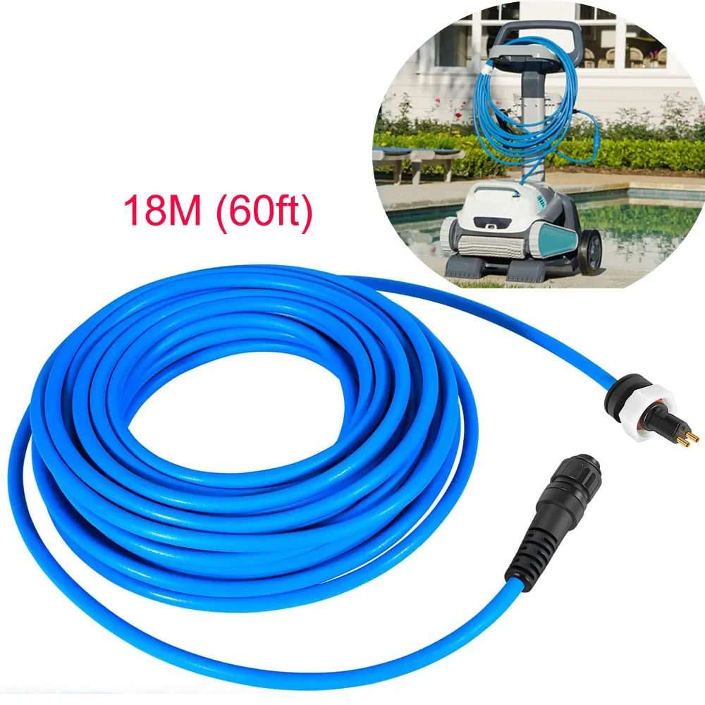 18M (60ft) 99958903-DIY Cable Cord, 2 Wire, for Dolphin Maytronics Pool Cleaner S200, Active 20, Triton PS, Discovery, Quantum