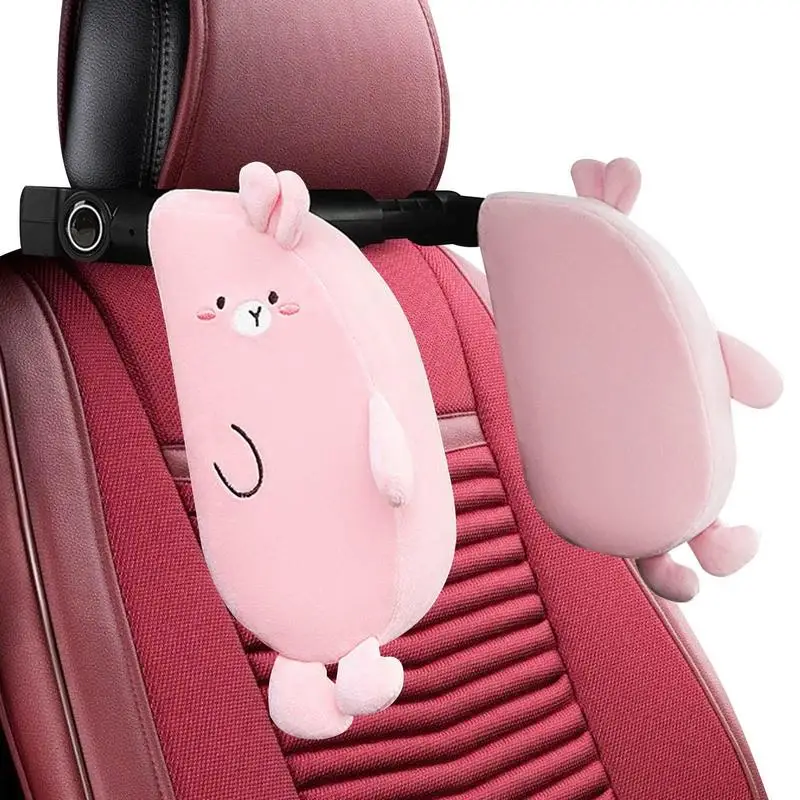 

Car Headrest Pillow For Kids Adjustable Support Sleeping Travel Pillow Car Seat Side Sleep Cushion Long Trip Car Accessories