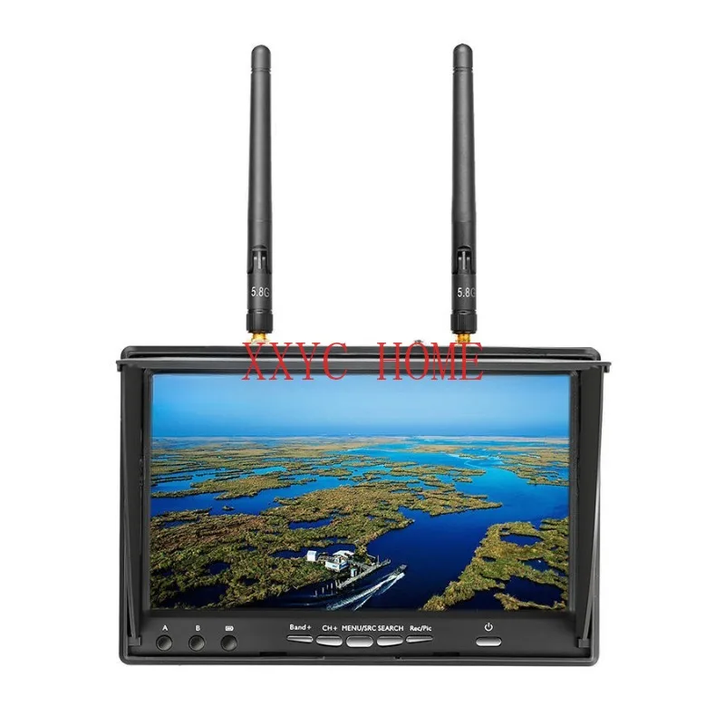 

5.8G 40CH 7 Inch Raceband FPV Monitor with DVR Build-in Battery Video Screen
