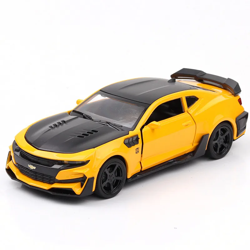 

1:32 1:36 Chevrolet Camaro hornet Toy Diecast Car Alloy Sports Car Model Sound And Light Pull Back Children Toys Boys A324