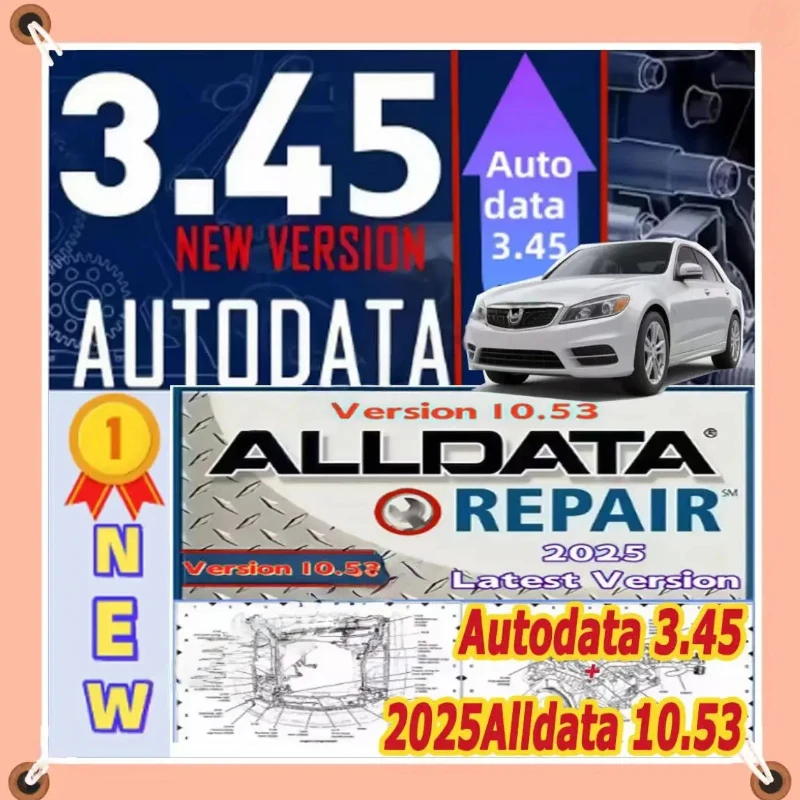 2025Alldata 10.53 + Autodata 3.45 Off-Line Automotive/Truck Repair Software Cable Data Technical Information Video Guides