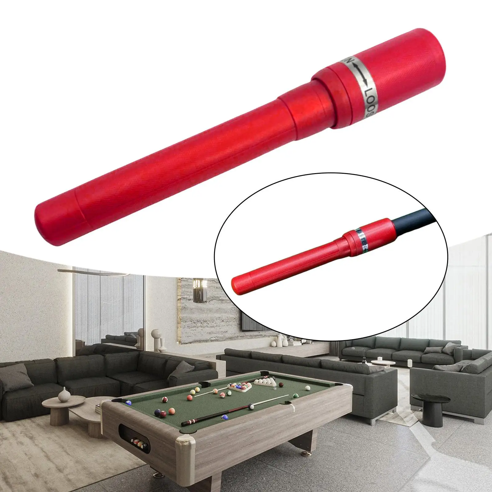 

Pool Cue Extender Easy to Use British Style Replacement Cue Extension Sleeve