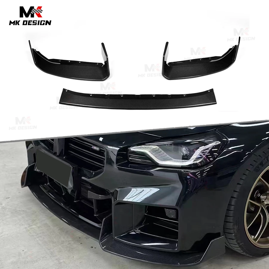 

Dry Carbon Fiber AD Style Front Bumper Lip Spoiler for BMW M2 G87 2023+ Front Lip Chin Splitters Car Accessories