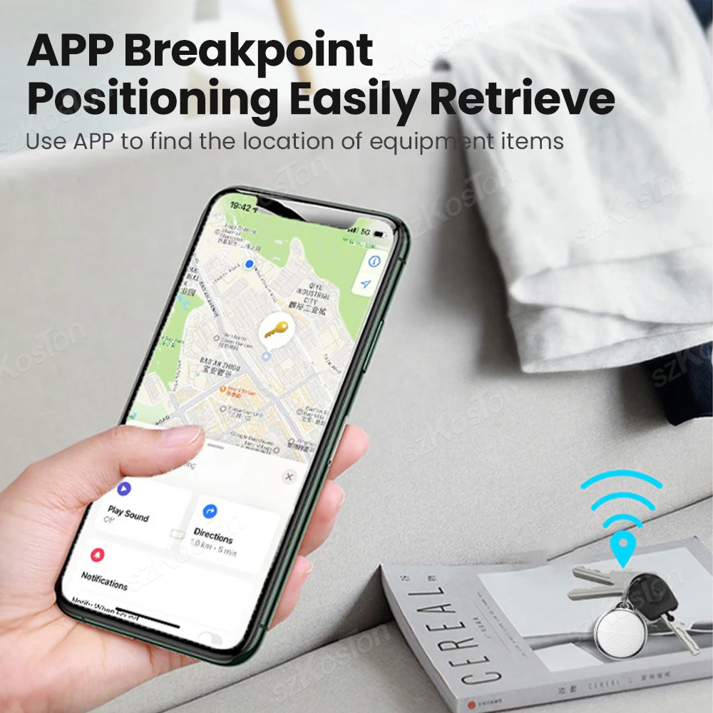 Smart Key Finder Locator GPS Tracking Device Bluetooth-compatible For  Anti-Lost Tag Alarm Reminder Work With Apple Find My