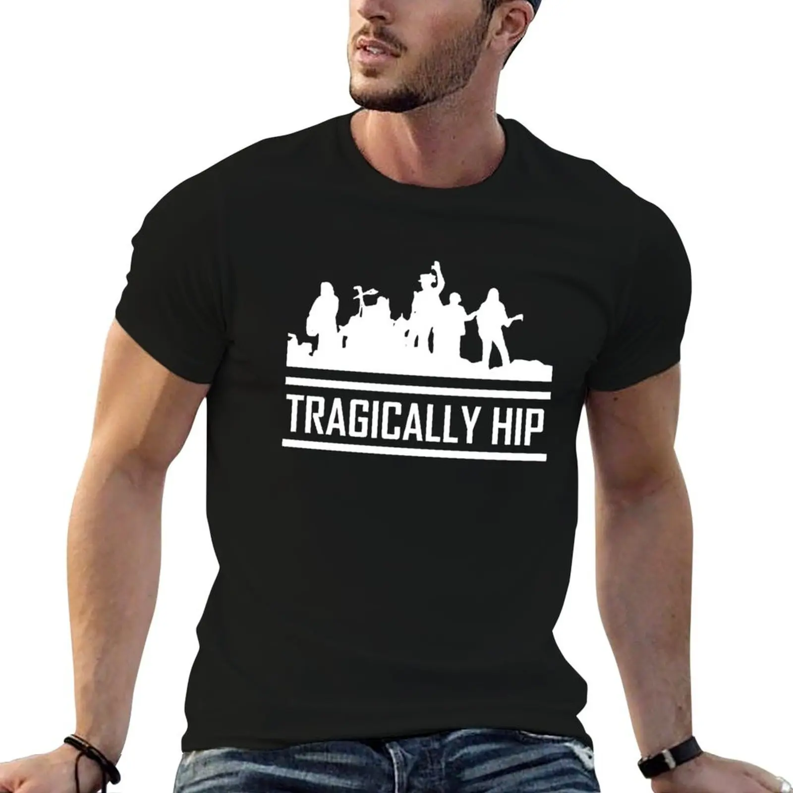 tragically hip band T-Shirt plus size clothes man clothes slim fit t shirts for men