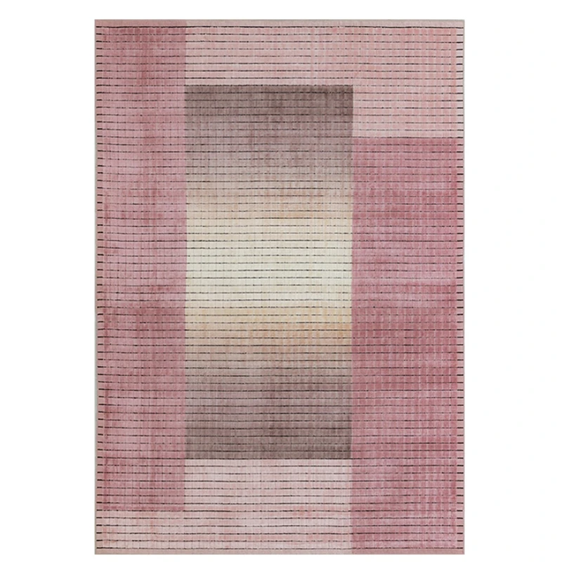 

Ковер ручной работы из тенсела с розовой градиентной окраской, премиум-класса, в стиле французского ретро, для гостиной и спальни.