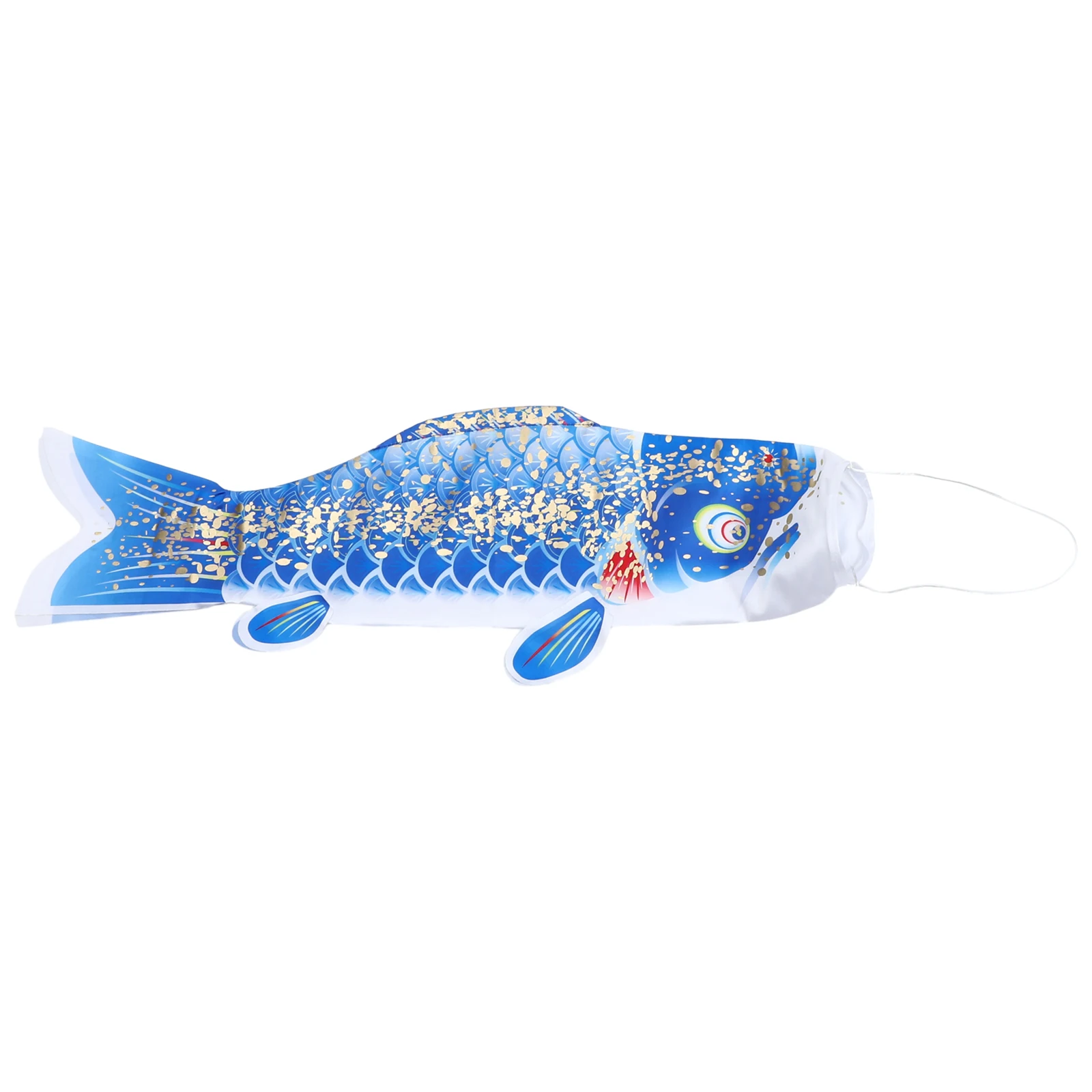 

Japanese Koi Carp Flag 70cm Gold Blue Windsock Banners Home Decor Durable Fabric Fade Resistance Outdoor Indoor