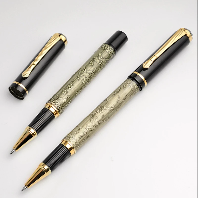 Модный дизайн, полностью Металлическая Фирменная электронная книга, Офисная ручка для письма, купить 2, отправить подарок