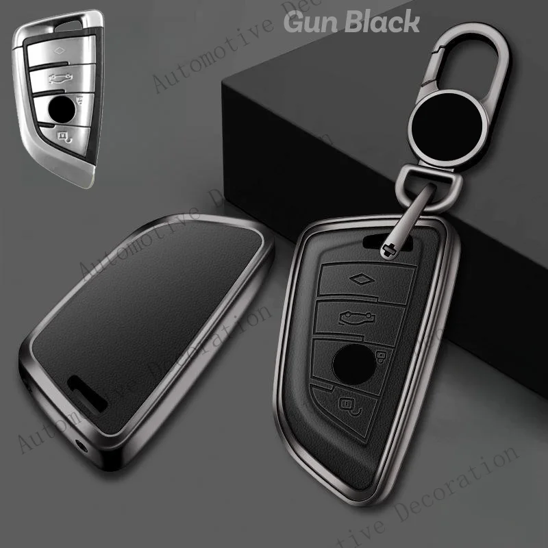 Z+ Zinc Alloy Leather Car Key Case Cover Bag For BMW X1 X2 X3 X4 X5 X6 X7 2 3 5 6