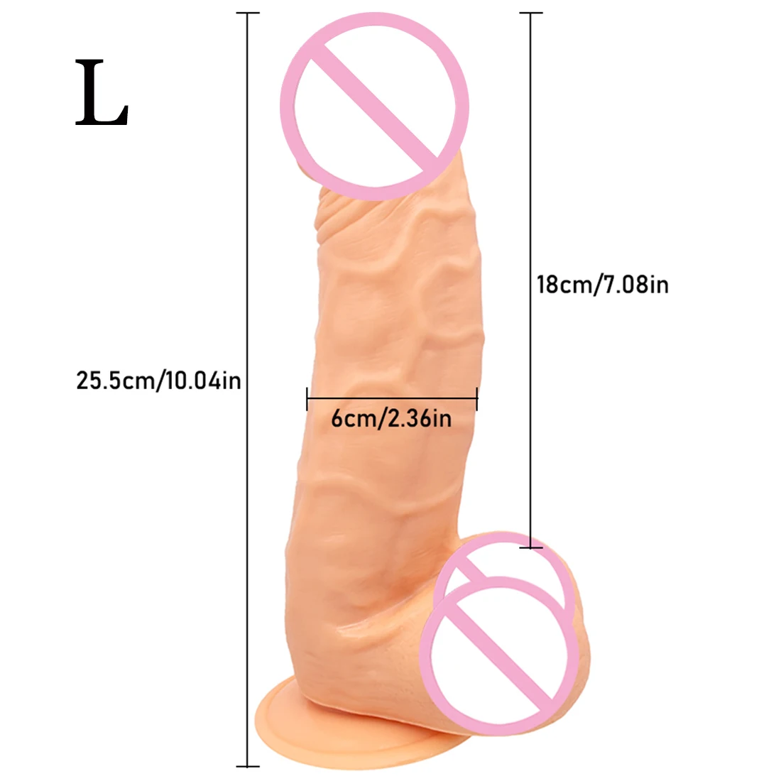 Oversized Realistic Dildos with Suction Cup Soft Skin Feeling Huge Penis Thick Phallus Anal Plug Big Dick Sex Toys for Women