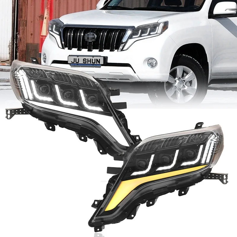 

For Toyota Land Cruiser Prado LC120 Headlamps From 2014 To 2017 - Three-lens Headlamp Assembly Modification And Upgrade