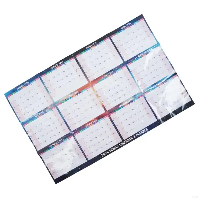 

Y5LB 2025 Yearly Calendar Wall Planner from Jan to Dec Family Home Planner Calender 2025 Erasable Full Year to View Calendar