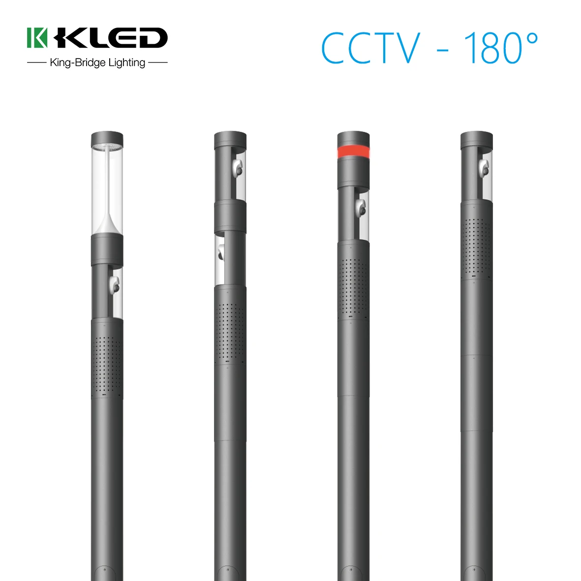 High Quality Smart Pole Lighting Aluminum LED  Light Outdoor Waterproof 3.5M Height for Garden Courtyard Pathway