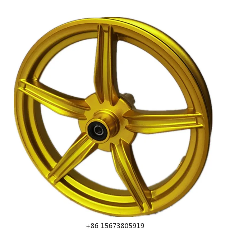 

New 10-Inch Aluminum Alloy Electric Car and Motorcycle Wheel N1S Straight NQI Modified Calf Hub No. 9 Black Silver