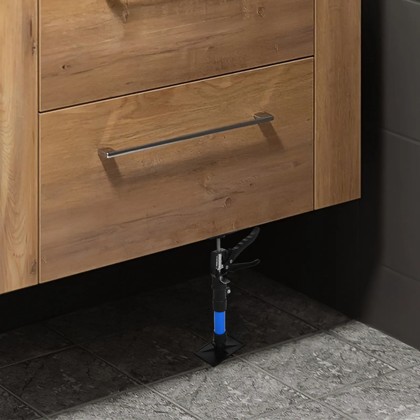 Cabinet Support Pole Adjustable Telescoping Jack Tool for Installing Cabinets Bathroom Vanities Mirror Cabinets Heavy Duty