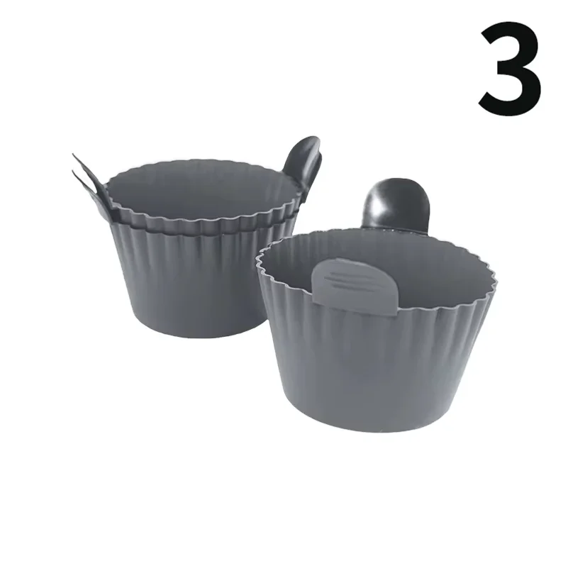 Silicone Air Fryer Egg Poacher Silicone Cupcake Baking Cups Ramekins For Air Fryer Ovens Air Fryer Silicone Basket