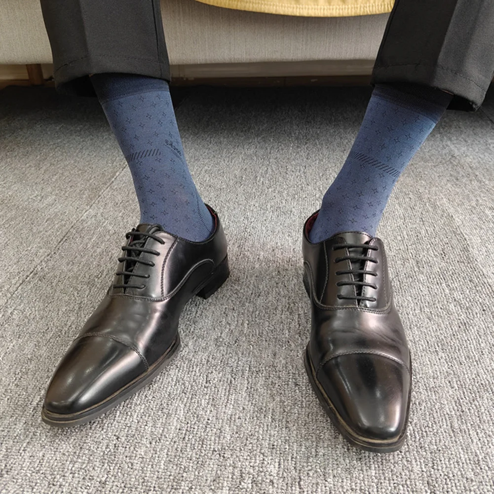 Ultrathin Sheer Tube Socks for Men Designed for Formal and Business Dress with Breathable Translucent Fabric for Comfort