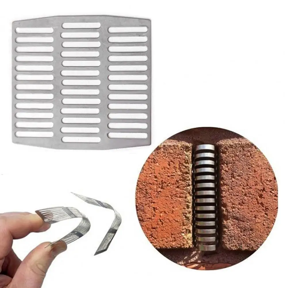 Diy Leak Repair Tool 20 Pcs Stainless Steel Brick Weep Hole Covers Wall Gap Fillers for Brick Walls Adjustable Leak Protection