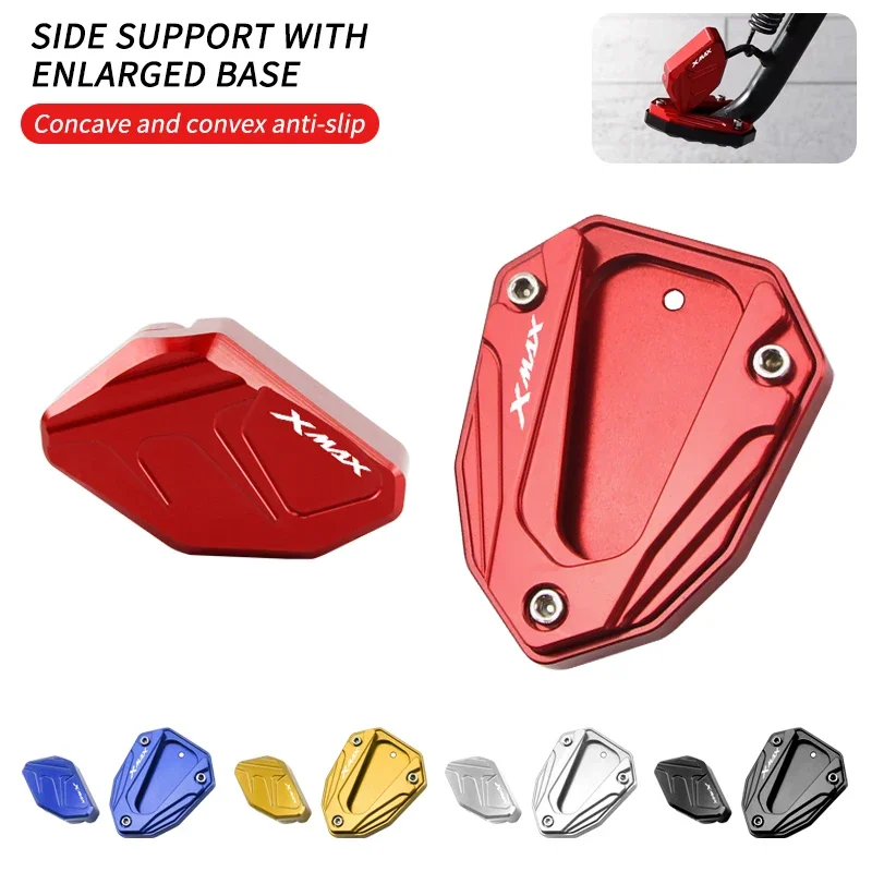 

Motorcycle Sidestand Plate Enlarge For YAMAHA XMAX300 XMAX 300 125 250 400 Foot Side Stand Extension Kickstand
