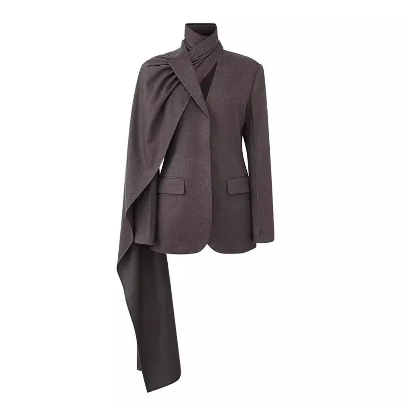 Atmosphere Snood Piercing Personalized Tailoring Women' Exquisite Simple Temperament Casual Personality Fashion Trend High Value