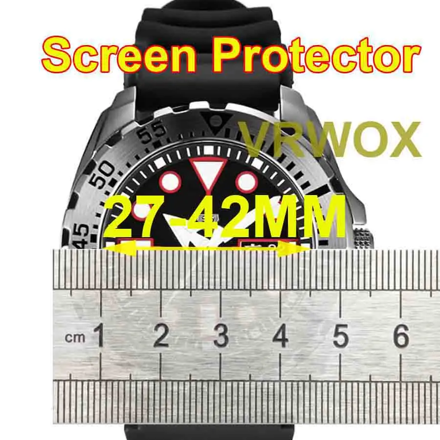 3PCS TPU 31-42mm round screen protector, high-definition anti-scratch, anti-fingerprint, no bubbles