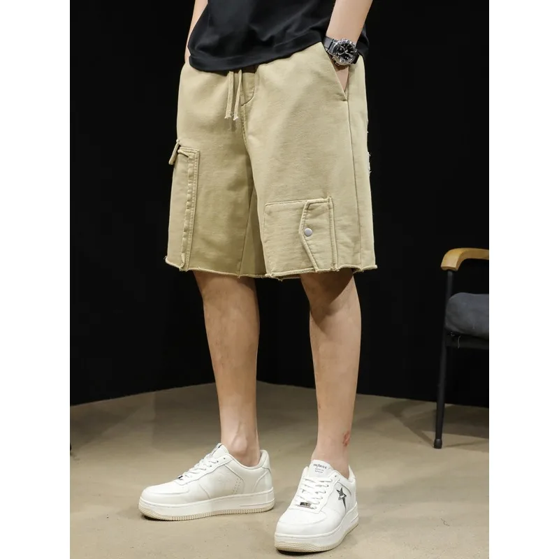 

American cargo casual shorts men's summer new big size pants men's five point pants summer wear fashion brand