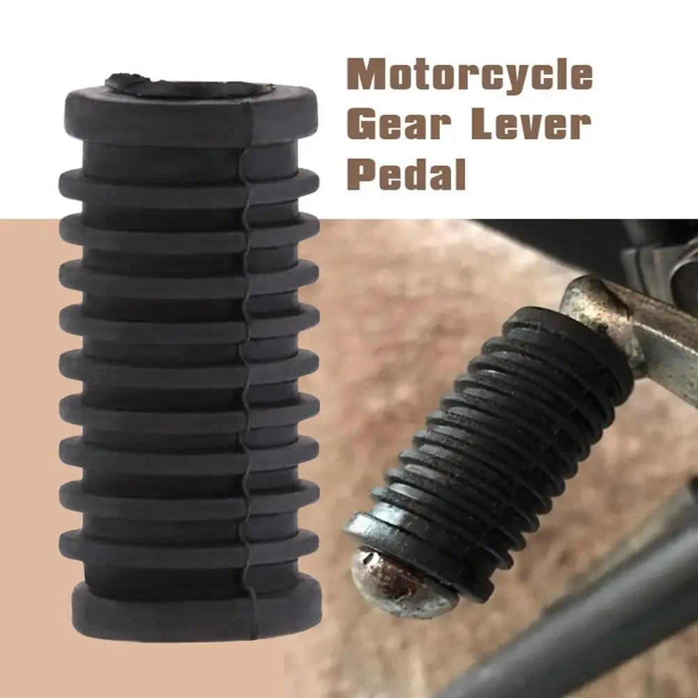 1/2pcs Universal Motorcycle Gear Shift Lever Cover Rubber Pedal Protector Anti-slip Foot Peg Case Moto Decoration Accessories