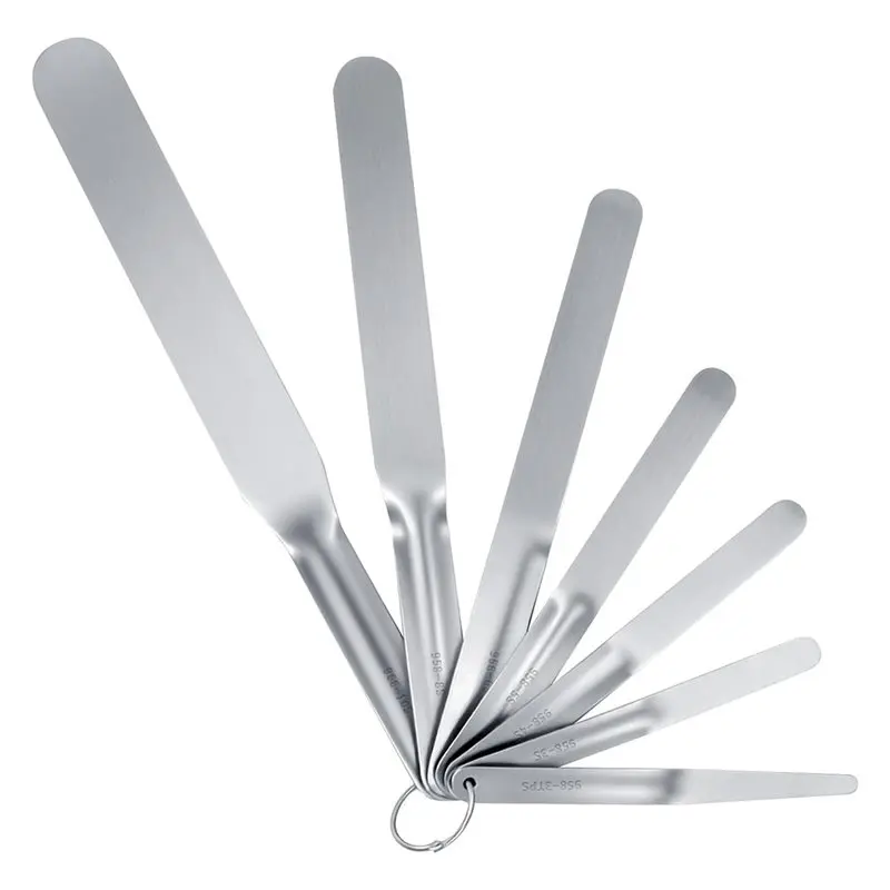 A76K Stainless Steel Caulking Tool Kit(7-Pieces), Caulking Spatula Set, Tip Widths 3/8