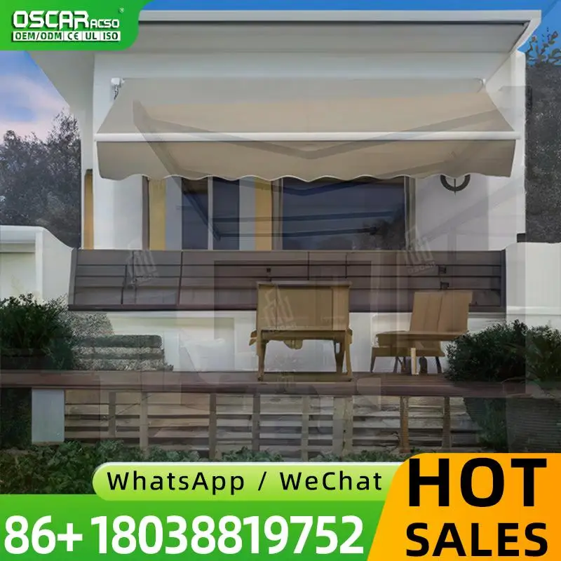 

Retractable Full Cassette Awning for Motorhome Width 3m Expansion 25m Outdoor Campsite RV Use Retractable Awning