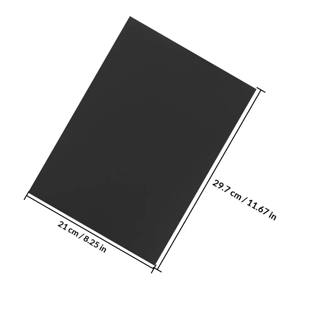 40 Sheets A4 Black Cardstock Thick Premium Craft Paper for Greeting Cards Invitations Printing Drawing Painting Office School