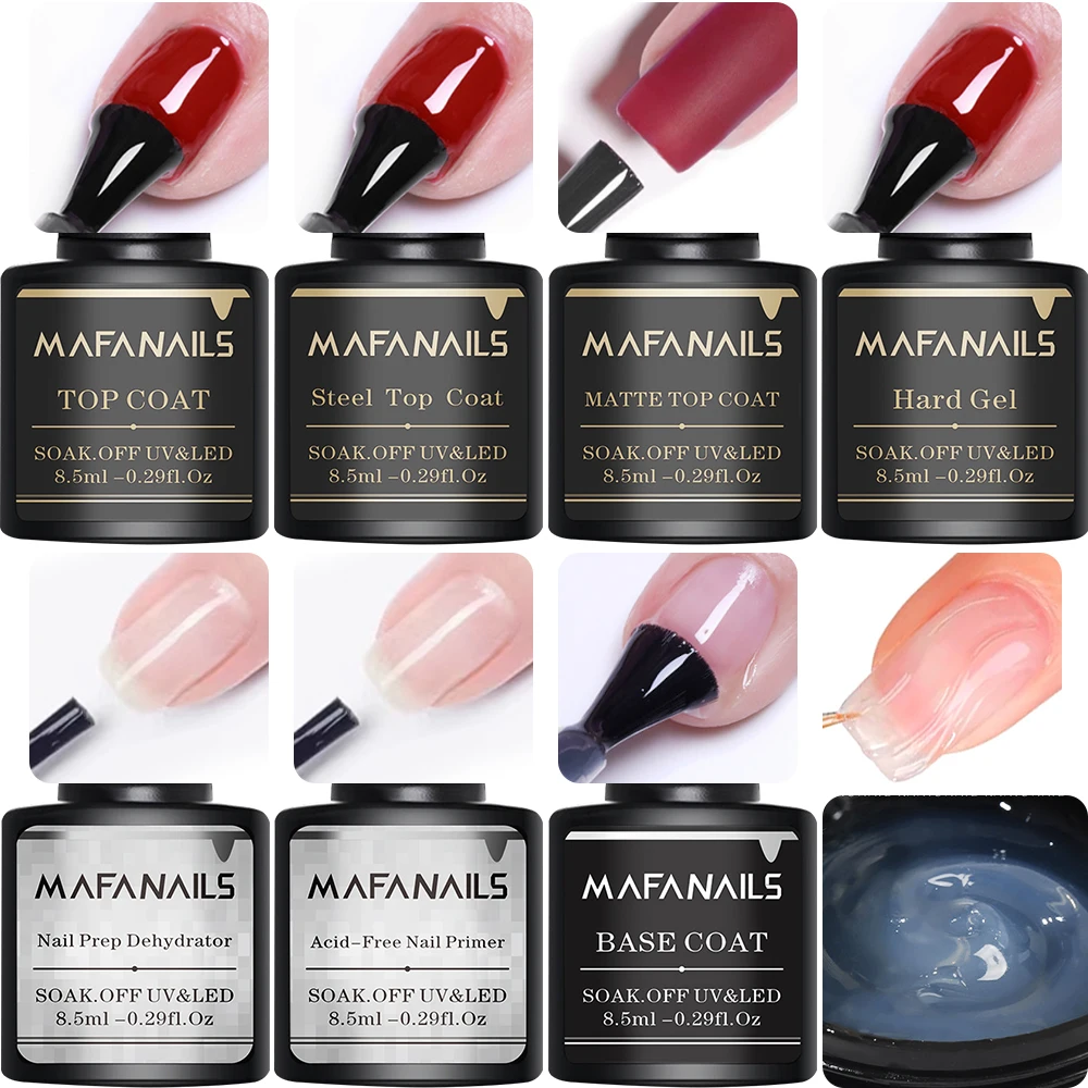 30/8.5ml Base & Top Coat For Gel Nail Polish No Wipe Base Gel Matte & Shiny Top Coat Long Lasting High Gloss Soak Off UV Led Gel